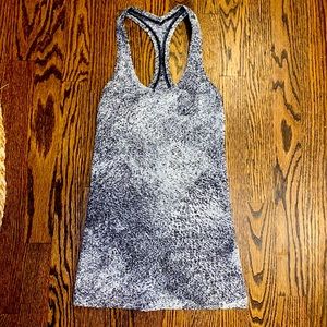 lululemon cool racerback tank gray black 2